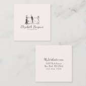 MaagdapAPIER/GROOTTE/VORM - Vierkante Visitekaartje (Voorkant / Achterkant)