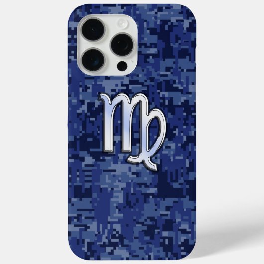 Maagddierentuin ondertekenen op Navy Blue Digital Case-Mate iPhone Case (Achterkant)