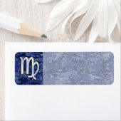 Maagddierentuin ondertekenen op Navy Blue Digital Etiket (Insitu)