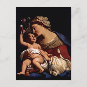 Maagdenbloem Mary en Baby Child Jesus-Sirani Briefkaart