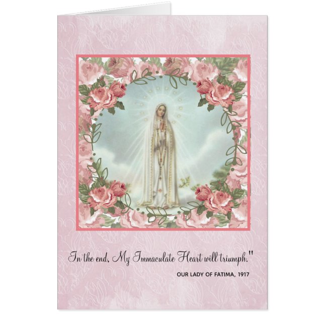 Maagdenbloem Mary Immaculate Heart Fatima (Voorkant)