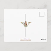 Maagdenbloem Mary Jesus Latijn  Briefkaart (Achterkant)