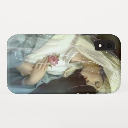 Maagdenbloem Mary Mystical Roos katholiek Case-Mate iPhone Case (Achterkant (horizontaal))