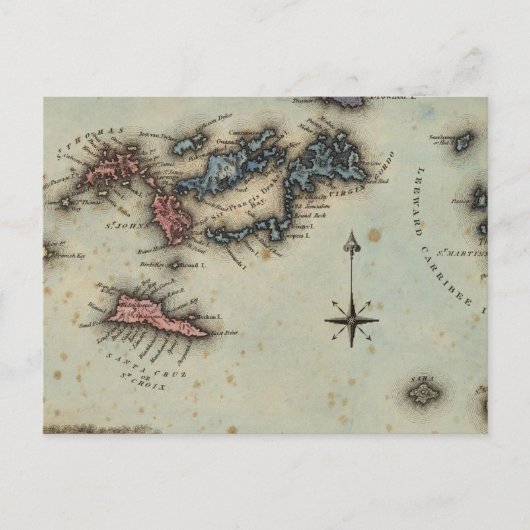 Maagdeneilanden Briefkaart (Voorkant)