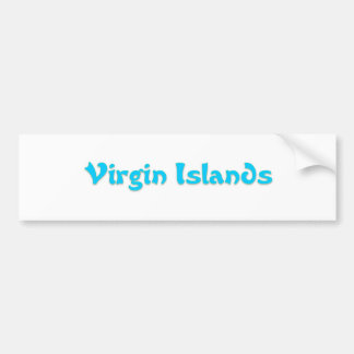 Maagdeneilanden Bumpersticker