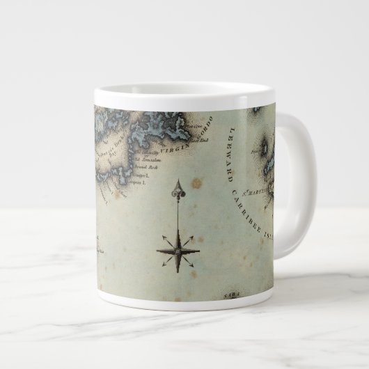 Maagdeneilanden Extra Grote Mok (Voorkant rechts)