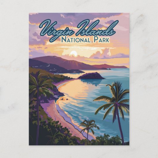 Maagdeneilanden Nationaal Park Beach St John Briefkaart (Voorkant)