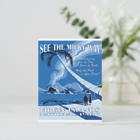 Maagdeneilanden, nationaal park, zie de melkachtig briefkaart (Staand voorkant)