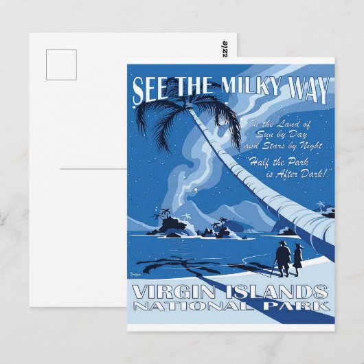 Maagdeneilanden, nationaal park, zie de melkachtig briefkaart (Voorkant / Achterkant)