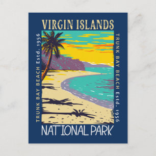 Maagdeneilanden Nationale Park Trunk Bay - Verstoo Briefkaart