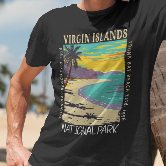 Maagdeneilanden Nationale Park Trunk Bay - Verstoo T-shirt