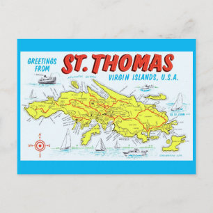 Maagdeneilanden Saint Thomas Briefkaart