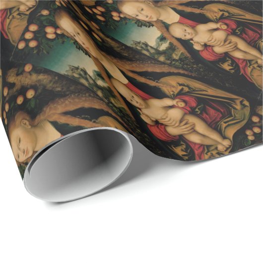 Maagdenkind onder Apple Tree Cranach Cadeaupapier (Rol Hoek)