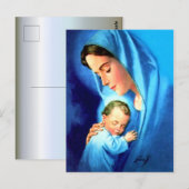 Maagdenmaagd Maria zonder Baby Jezus Briefkaart (Voorkant / Achterkant)