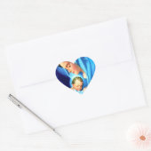 Maagdenmaagd Maria zonder Baby Jezus Hart Sticker (Envelop)