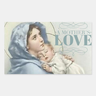 Maagdenmaagd Maria zonder Baby Jezus Rechthoekige Sticker