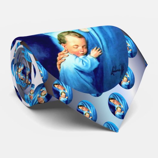 Maagdenmaagd Maria zonder Baby Jezus Stropdas (Opgerold)