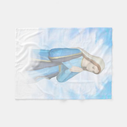 Maagdenmaagd Mary Fleece Blanket (Voorkant (Horizontaal))