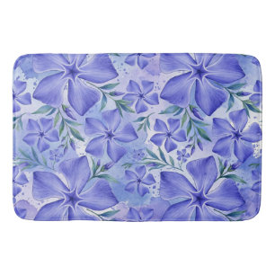 Maagdenpalm Bloemen Blauw Paars Vinca Bloesems Badmat