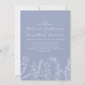 Maagdenpalm Bloemen Boho Bruiloft Kaart (Voorkant)