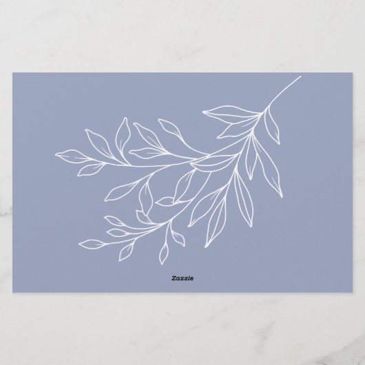 Maagdenpalm Bloemen Date Night Idee Shower Spel Briefpapier (Achterkant)