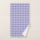 Maagdenpalm en wit Moderne Scherpe Golven Bad Handdoek (Handdoek)