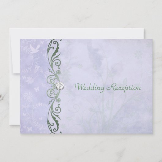 Maagdenpalm Lente Bruiloft Kaart (Achterkant)