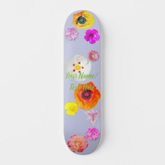 Maagdenpalm Levendige Bloemenmix Skateboard
