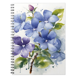 Maagdenpalm - Waterverf bloemen Notitieboek