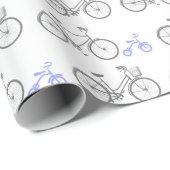 Maagdenpalmblauwe fiets cadeaupapier (Rol Hoek)