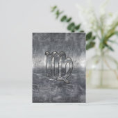 Maagdijk Teken Grunge Distress Style Briefkaart (Staand voorkant)