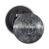 Maagdijk Teken Grunge Distress Style Button Flesopener (Voorkant)