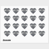 Maagdijk Teken Grunge Distress Style Hart Sticker (Vel)