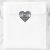 Maagdijk Teken Grunge Distress Style Hart Sticker (Tas)