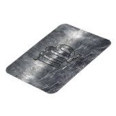 Maagdijk Teken Grunge Distress Style Magneet (Linkerzijde)