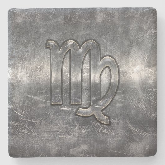 Maagdijk Teken Grunge Distress Style Stenen Onderzetter (Voorkant)