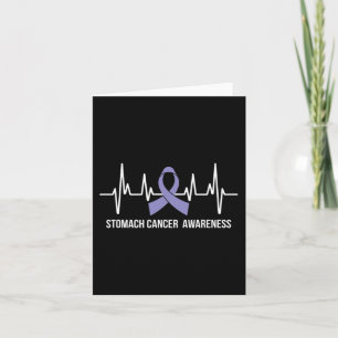 Maagkanker Awareness Month Periwinkle Ribbon H Kaart