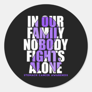 Maagkanker bewustzijn maand supporter vechter ronde sticker