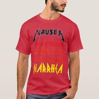 maagklachten grappig perfecte misselijkheid band T T-shirt