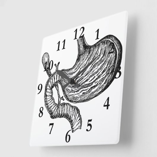 maagtekenklok vierkante klok (Hoek)