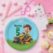 Maaien in Lawn Mower Verjaardagsfeest Papieren Bordje (Feest)