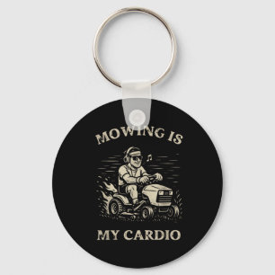 Maaien Is Mijn Cardio Grappig Vaderdag Grasmaaier  Sleutelhanger