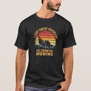 Maaien Vader Vintage Landschapsarchitectuur Gras S T-shirt