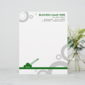 maaien van groene ringen briefhoofd (Staand voorkant)