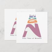 Maak 2025 jouw jaar van groei kaart (Voorkant / Achterkant)