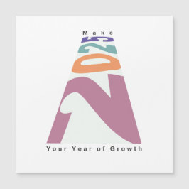 Maak 2025 jouw jaar van groei magnetische uitnodiging