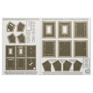 maak 2 wasbare stof geen naaiwerk fotoframes