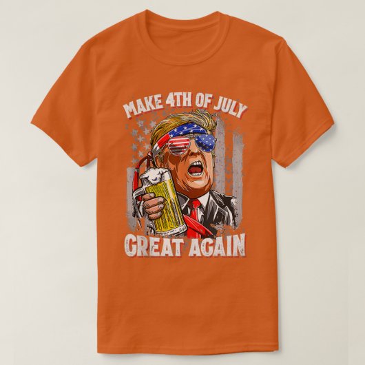 Maak 4 juli weer geweldig (2) t-shirt (Design voorkant)