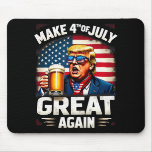 Maak 4 juli weer geweldig Trump-bier Drink Muismat