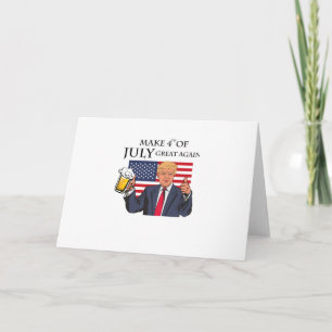 Maak 4 juli weer geweldig Trump grappig Kaart
